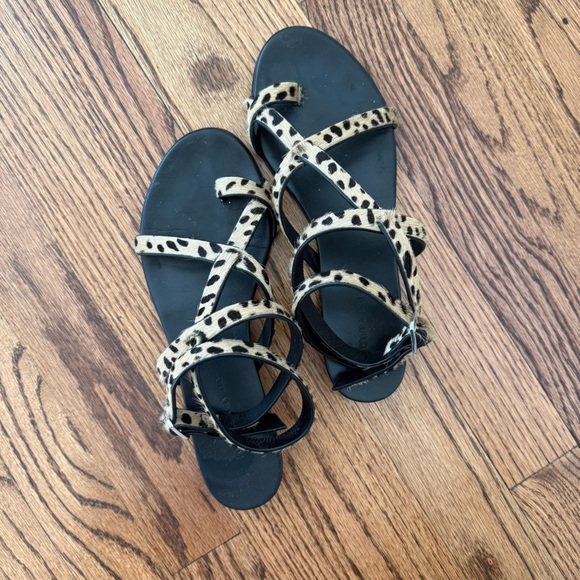 Jenni Kayne Pony Hair Strappy Sandal - Picture 6 of 9